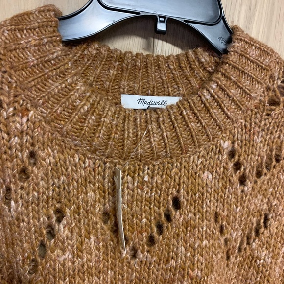 Madewell Pointelle Bubble Sleeve Pullover Sweater - Picture 5 of 8